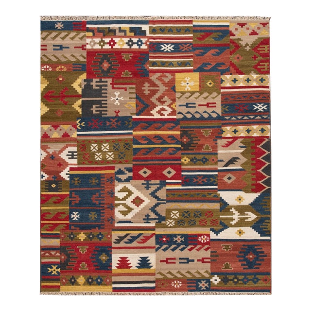 21st Century Modern Kilim Rug 8 '3'' X 9' 8'' For Sale