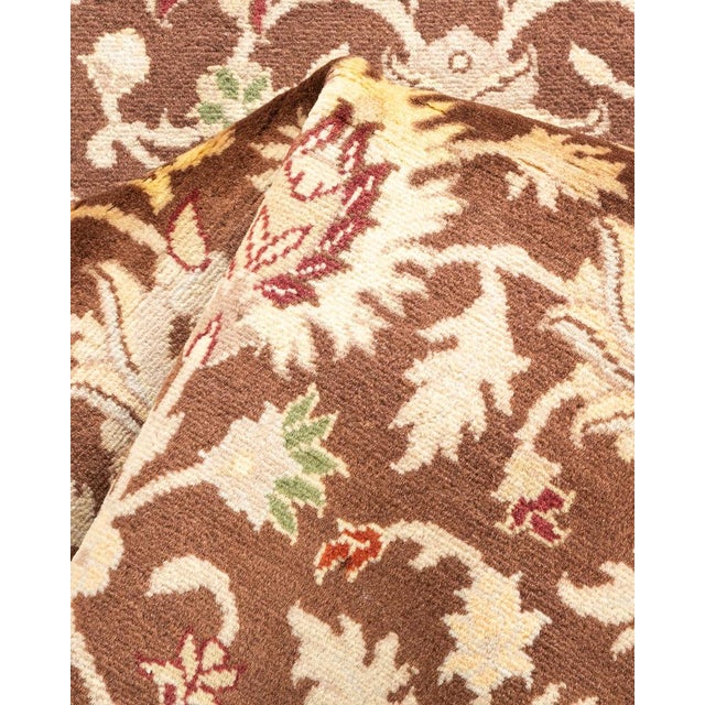 Textile Mogul, One-of-a-Kind Hand-Knotted Area Rug in Brown, 3' 1" x 5' 4" For Sale - Image 7 of 8