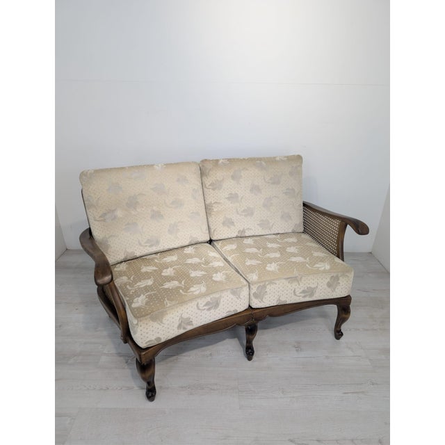Vintage Louis Sofa with Woven Sides, 1965 For Sale - Image 4 of 18