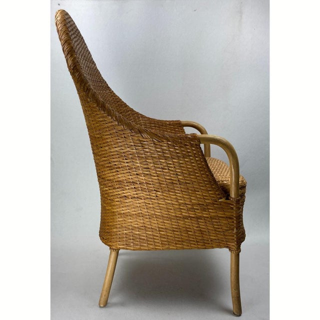 Webbing, Leather and Beech Armchair, 1970s For Sale - Image 13 of 18