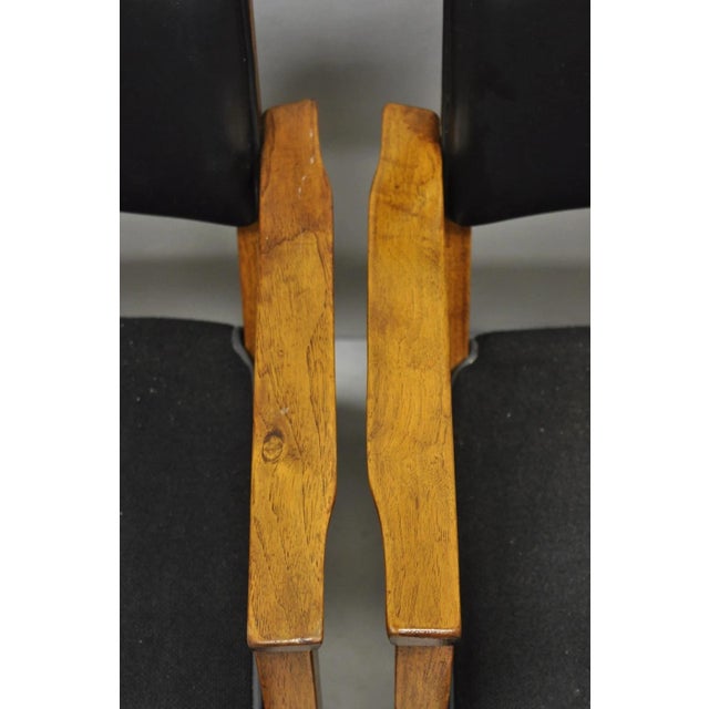 Vintage Boling Chair Co Mid Century Modern Walnut Lounge Arm Chairs (A) - Pair For Sale In Philadelphia - Image 6 of 17