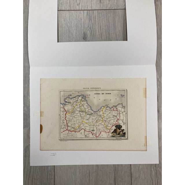 Mid 19th Century Map of the Northern Coasts of Brittany after Charles V. Monin, 1840s For Sale - Image 5 of 17