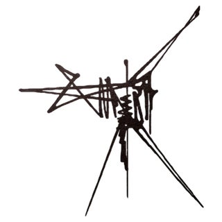 Georges Mathieu, Abstract Composition I, 1970s-1980s, Lithograph For Sale