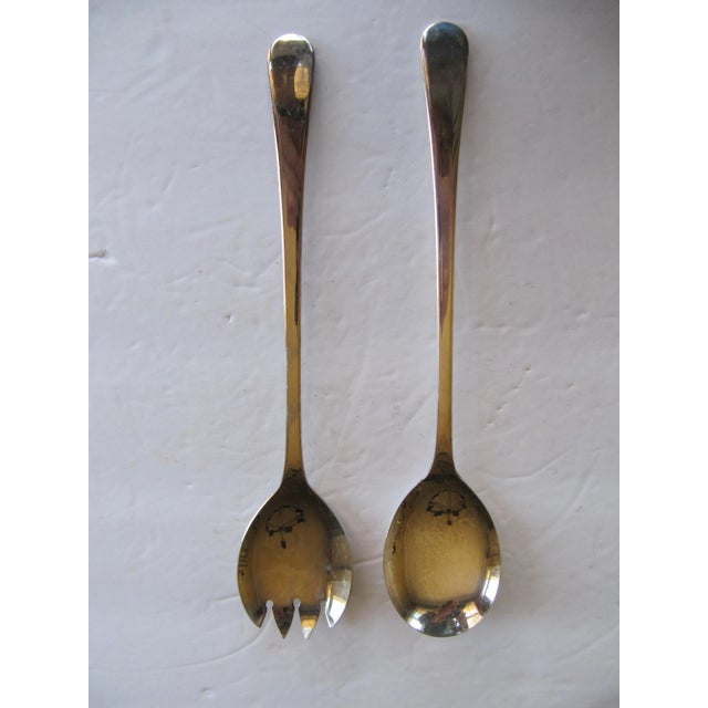 Vintage Sheffield Silver-Plate Salad Utensils. Combined shipping for all items in my shop.