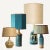 Blue Brown Ceramic Table Lamps attributed to R. Houben, 1970 For Sale - Image 10 of 10