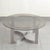 Vintage Coffee Table in Brushed Steel and Smoked Glass, 1970s For Sale - Image 13 of 14
