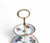 Vintage 3-Layer Cake Stand in Brass and Porcelain from Rheinpfalz Hartporzellan, Germany, 1960s For Sale - Image 14 of 15