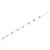 Modern Multi Tourmaline Station Chain Bracelet Handcrafted in 18k Yellow Gold For Sale - Image 3 of 12