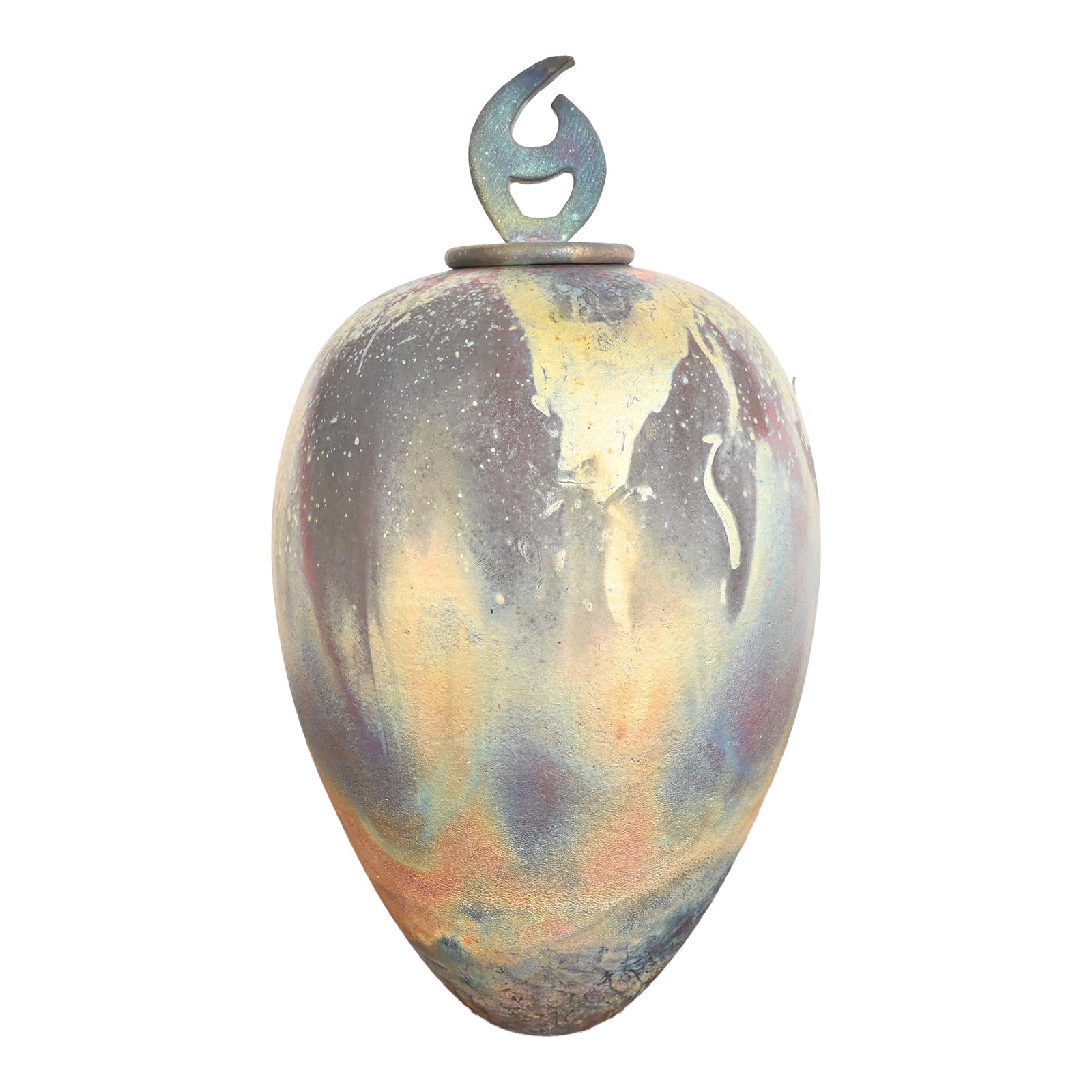 Japanese Raku Pottery Arts & Crafts Glazed Ceramic Art Pottery Lidded ...