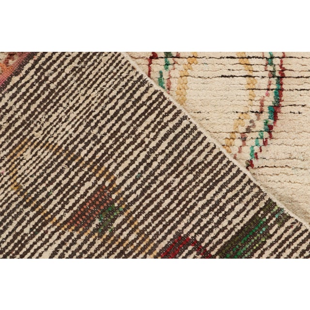 Textile Rug & Kilim’s Moroccan Style Square Rug in Beige-Brown - 5'x5' For Sale - Image 7 of 7
