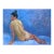 Mid Century Nude Study, Reclining Figure on Blue Original Oil by Jon Blanchette For Sale