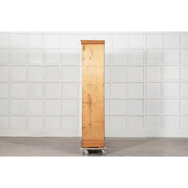 Large 19th Century English Pine Housekeepers Cabinet, 1890 For Sale - Image 9 of 18