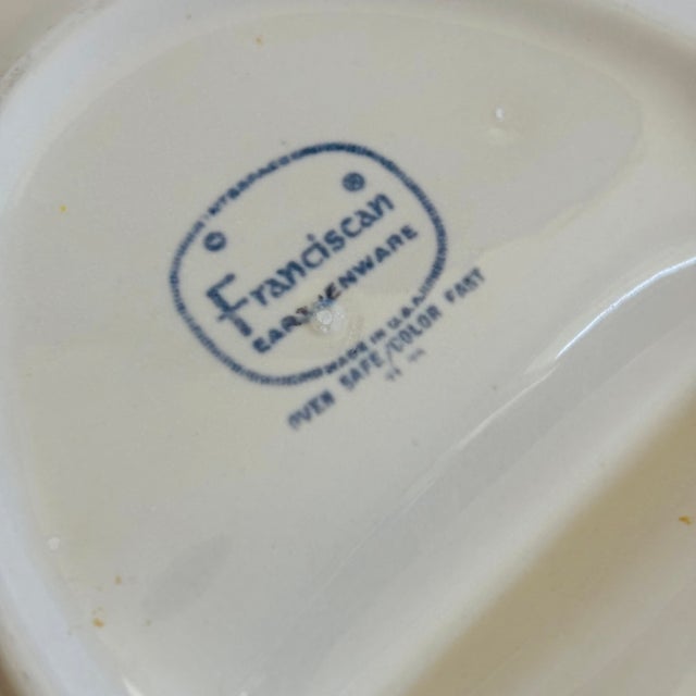 Franciscan Earthenware Divided Oval Serving Bowl For Sale - Image 10 of 10