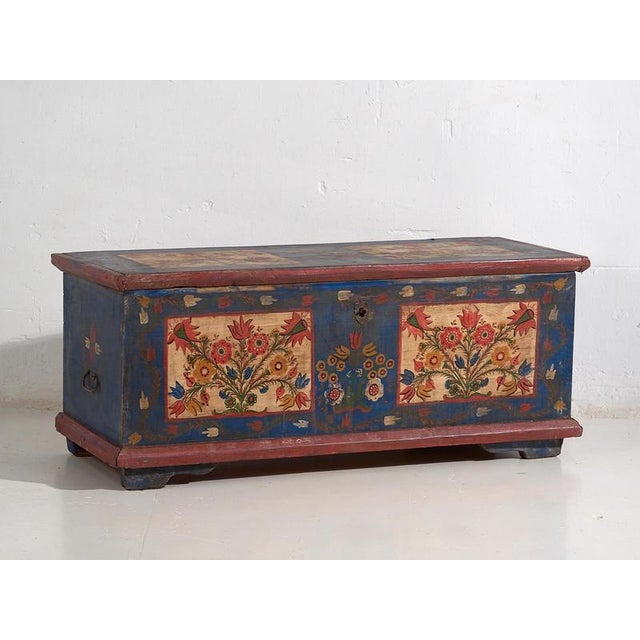 Antique Folk Art Chest, 1870s For Sale - Image 10 of 10