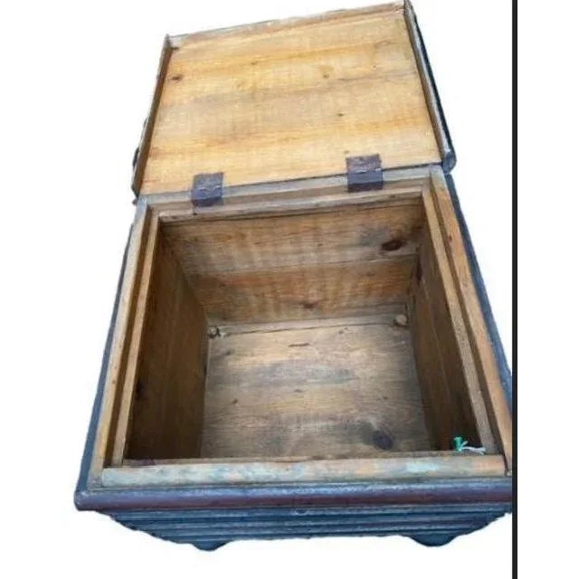 Wood Late 19th Century Faux Stacked Book Box Painted Side Table For Sale - Image 7 of 7