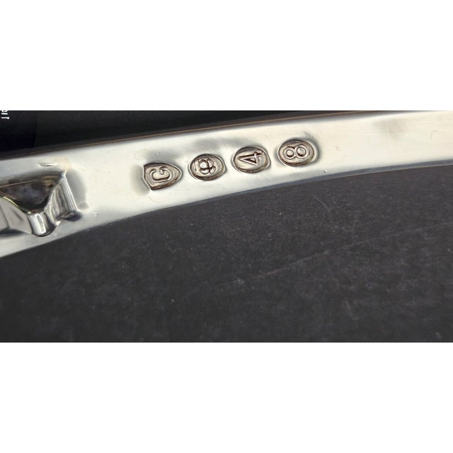 Traditional Gerity Silver Plate Punch Serving Ladle 1784 Wilkes Replica Georgian Rat Tail & Shell Design For Sale - Image 3 of 7