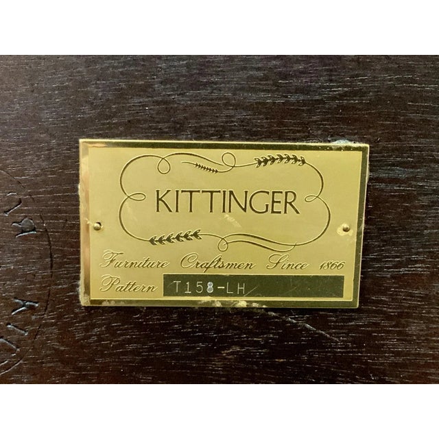 20th Century Kittinger English Mahogany Oval Tea Table For Sale - Image 11 of 12