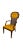Mid 20th Century Cane Back Armchair With Mustard Upholstery (Nice) For Sale - Image 4 of 11