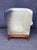 Vintage Lillian August Sun-Faded Navy Ombré Leather Library Chair For Sale In Washington DC - Image 6 of 6