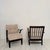 Mid-Century Modern Lounge Chairs with Black Wooden Frame, 1950s, Set of 2 For Sale - Image 9 of 18