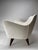 Set of Perla Armchairs in Wood & White Fabric attributed to Guglielmo Veronesi, Isa, Italy, 1950s For Sale - Image 3 of 10