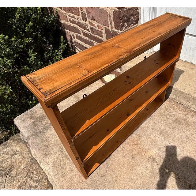 Late 19th Century Turn of the Century Hanging Pine Bookshelf For Sale - Image 5 of 8