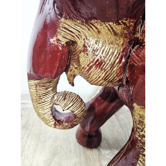 Antique Elephant Side Stool, 1800s For Sale - Image 15 of 16