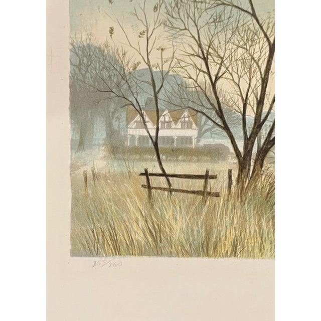 Jeremy C.G. King (1933-2020) "Riverside, Henley on Thames" lithograph on paper, pencil signed and numbered 255 of 260....