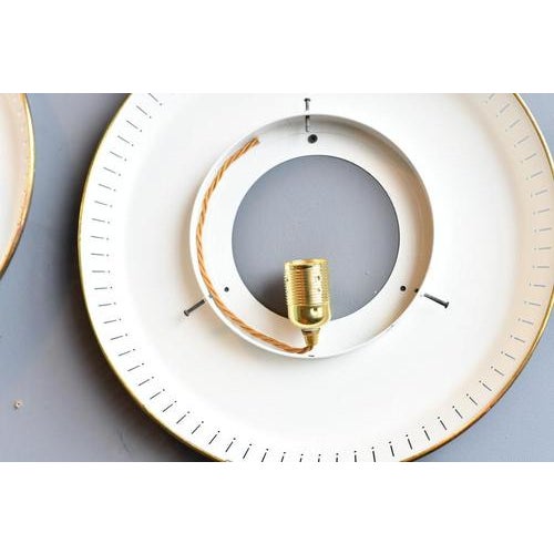 Mid-Century Modern Striped Glass Wall Lights, 1950s, Set of 2 For Sale - Image 10 of 11