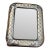 Italian Sterling Silver Picture Frame or Tabletop Vanity Mirror by Leader Argent, Pesaresi Pattern For Sale