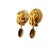 1970s 1970s Pair of Italian 14k Gold Turquoise Rope Motif Drop Earrings For Sale - Image 5 of 11