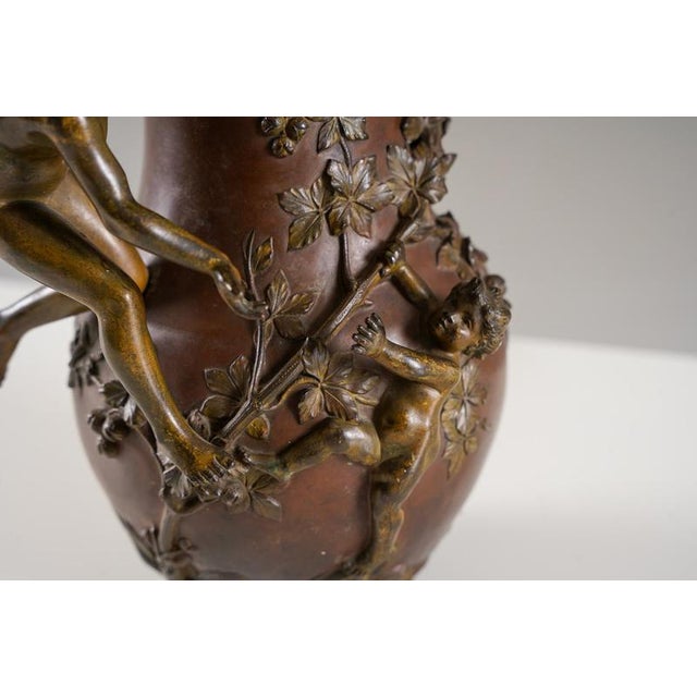 Metal Bronze Table Lamp from Eugène Provost, France For Sale - Image 7 of 12