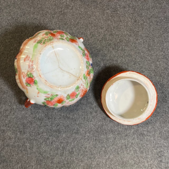 Early 20th Century Antique Japanese Kutani Set 7 Piece For Sale - Image 10 of 12