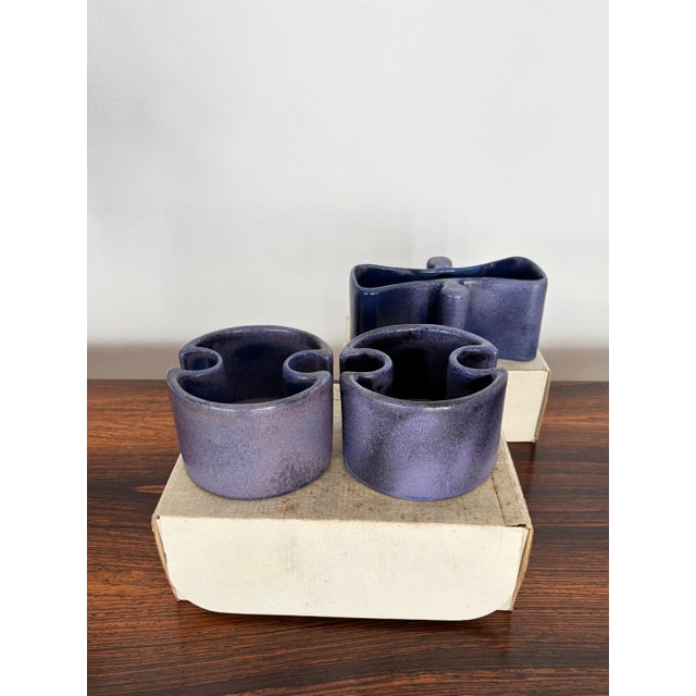 Ceramic Centerpiece by Angelo Mangiarotti for Fratelli Brambilla, Italy, 1968, Set of 3 For Sale - Image 9 of 11