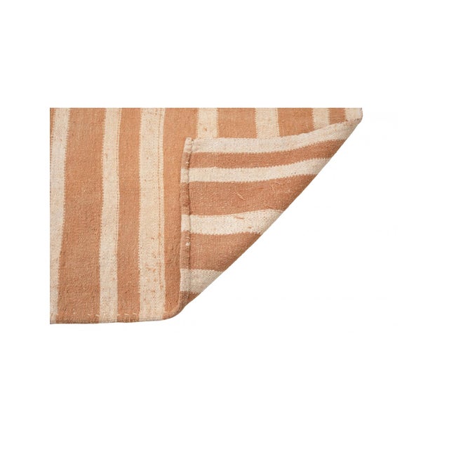 Decorative Vintage Striped Kilim Rug - 2`11″ X 6`9″ For Sale - Image 4 of 6