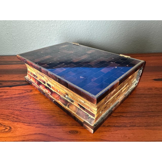 Tessellated Horn Jewelry Box For Sale - Image 10 of 12