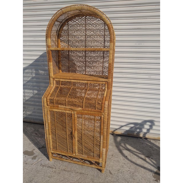 Wood Late 20th Century Italian Boho Chic Bookcase For Sale - Image 7 of 7