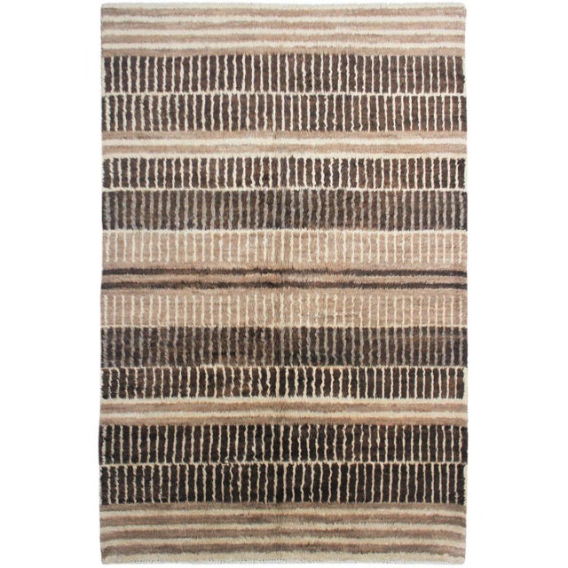 2010s Aara Rugs Inc. Hand-Knotted Navajo Style Inspired Rug - 6′1″ × 8′7″ For Sale - Image 5 of 5