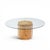 Edward Wormley for Dunbar Mid Century Burlwood Pedestal Drum Coffee Table This coffee table measures: 16.25 wide x 16.25...