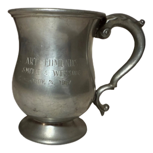 1967 Vintage Silverplate Arms Collectors Smith Wesson Ca Trophy Award Cup Mug