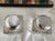 Metal Antique Victorian Ashford Black Marble Pietra Dura Twin Inkwell Stand, 1865 For Sale - Image 7 of 18