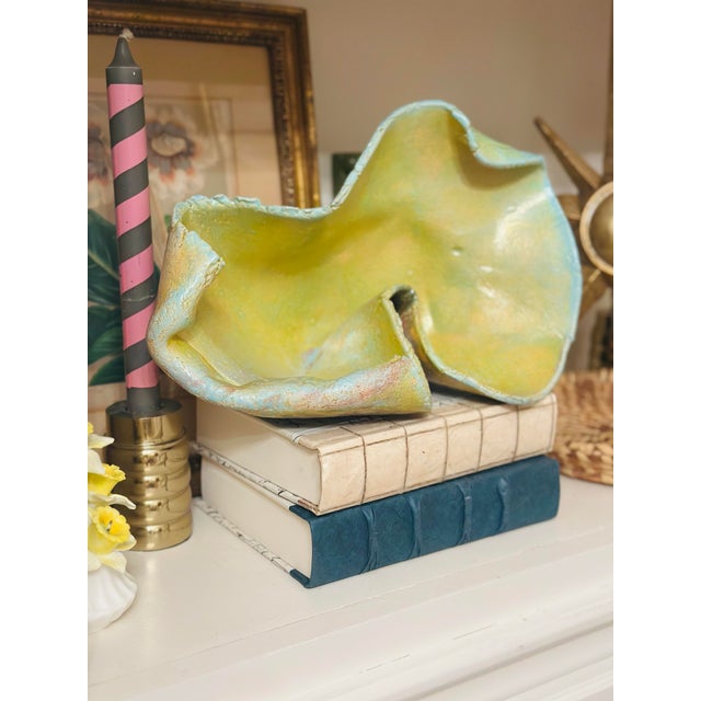 Chartreuse Studio Pottery Sculpture For Sale - Image 8 of 8