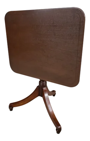 19th Century English Traditional Mahogany Tilt Top Side Table