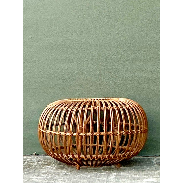 This exceptional vintage low table is a beautiful homage to the iconic "lobster pot" designs famously associated with...