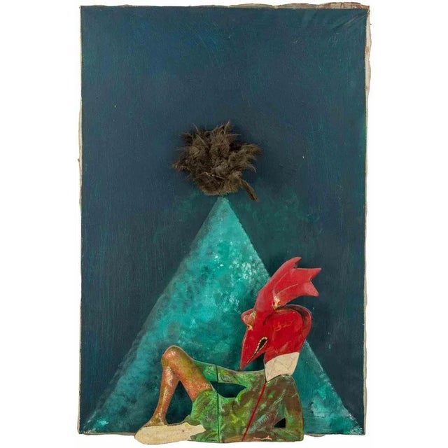 Sandro Chia, Fantastic Composition, Mixed Media, 1960s For Sale - Image 7 of 7