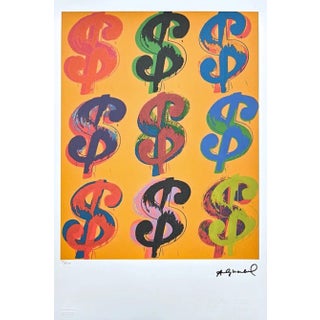 After Andy Warhol, 9x Dollar, 1980s, Print For Sale