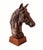 Metal Antique Copper Finish Metal Horse Bust Sculpture For Sale - Image 7 of 10