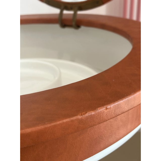 Tan 1960s Luigi Massoni for Poltrana Frau Dilly Dilly Vanity - Set of 2 For Sale - Image 8 of 12
