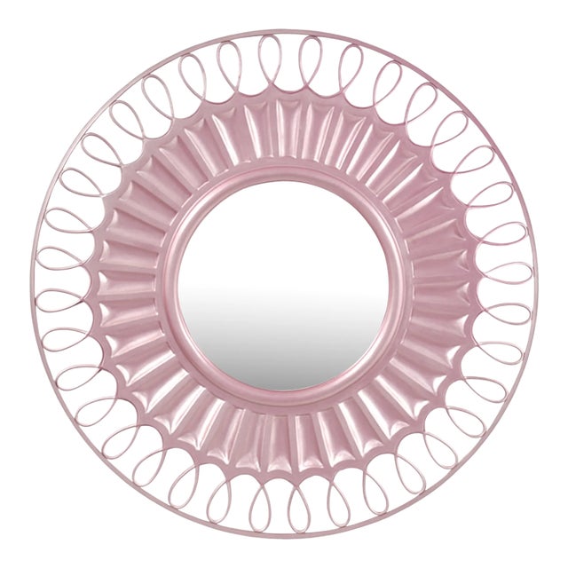 Pink Metallic Mirror For Sale
