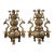 Monumental Pair of Chinese Gilt Bronze Double-Gourd Censers With Dragon Handles For Sale